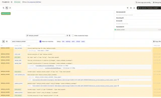 structured logs of asset materializations