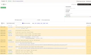 structured logs of asset materializations